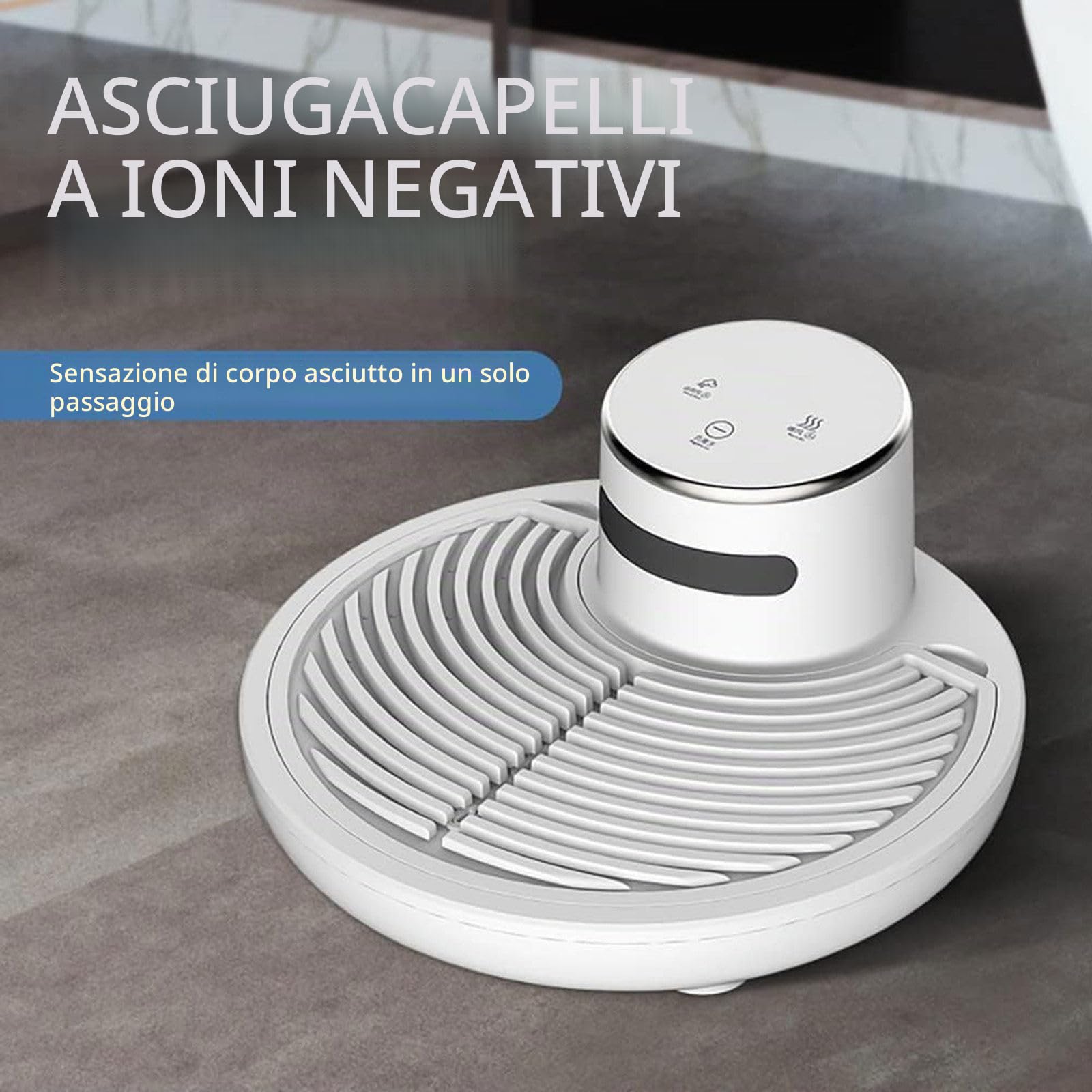 Asciugacapelli per Tutto Il Corpo - Riscaldatore per Il Bagno, Asciuga Corpo Dopo La Doccia - Funzione Ioni Negativi, Impermeabile + Asciugatura Rapida - Supporta Fino a 330Libbre