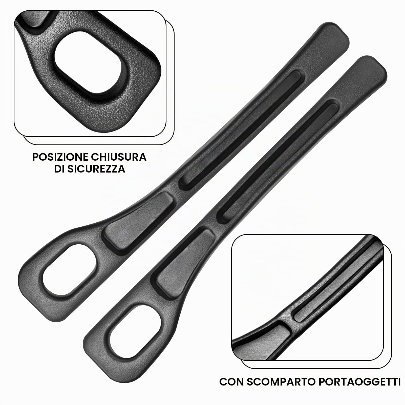 2 Riempitivo per Sedili Auto, Car Seat Gap Filler, Tappo per Sedile Auto, Striscia a Prova di Perdite Sul Lato del Sedile, Riempimento del Divario del Sedile, Universali per Auto SUV (Black)