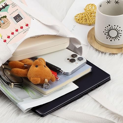 Vista 3 de LEVLO San Francisco Trip Tote Bag San Francisco Golden Souvenir Gift San Francisco Bolsa de comestibles reutilizable San Francisco Merch Bolso tote