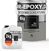 Epoxy Resin Floor Coating (10 kg RAL 7030 Stone Grey) - 2K Concrete Paint for Garages Basements & Workshop Floor - Liquid Plastic Epoxy Primer and Floor Sealing
