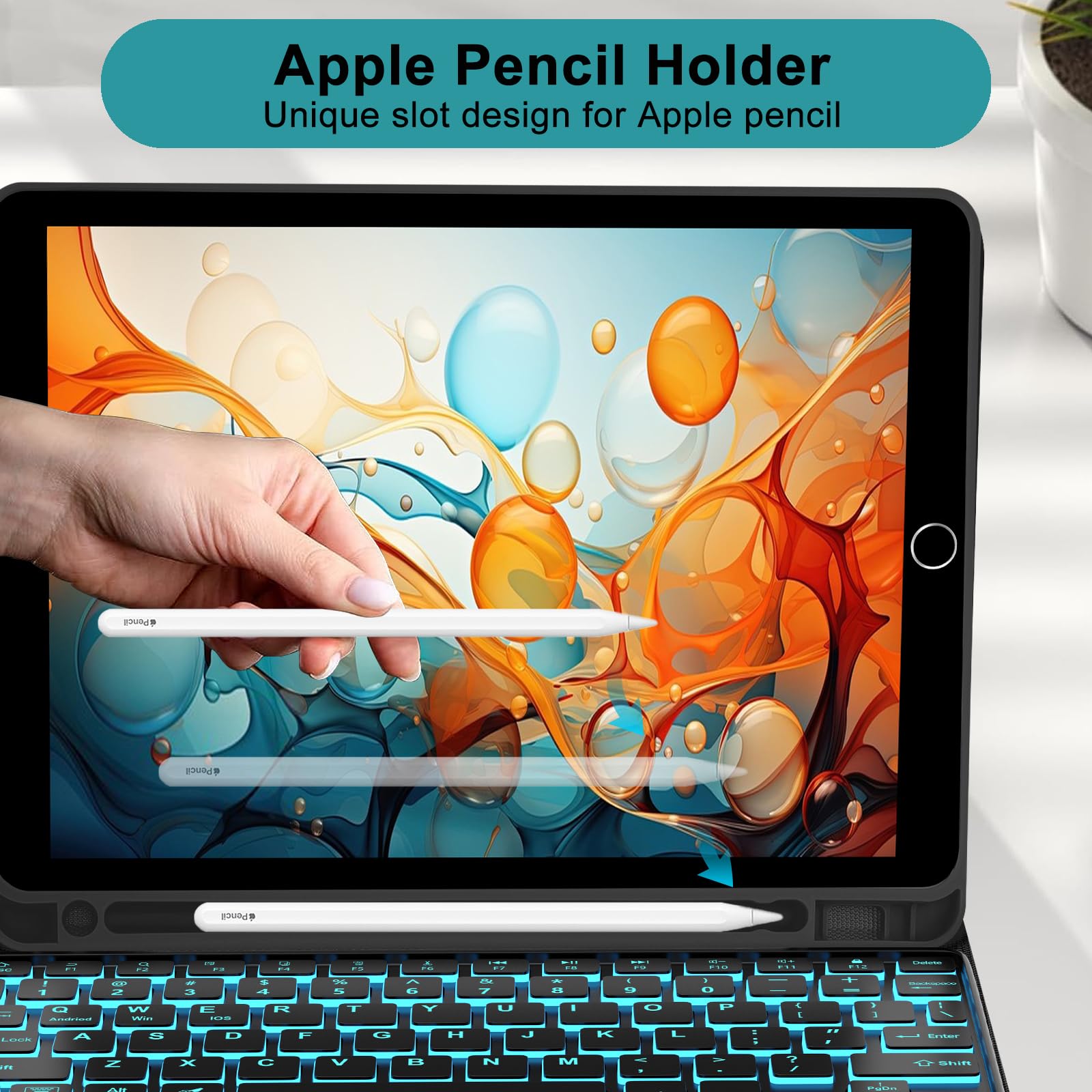 Amazon.com: iPad 9th Generation Case with Keyboard 10.2 inch