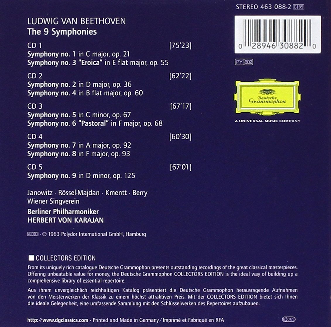 Beethoven : Les 9 Symphonies (Coffret