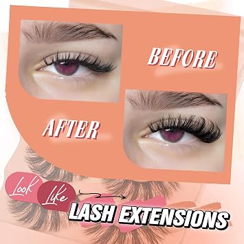 False Eyelashes Wispy 18MM Lashes 3D Faux Mink Lashes Fluffy Pack Thick Volume Soft Strips False Lashes 5 Pairs Multipack