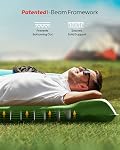 QPAU Patinoire de camping, 2 Mat de camping pour personne, soutien amélioré pour la santé, avec pompe à pied intégrée, 4.7 Matelas de couchage durable d'Inch pour le camping, randonnée et maison (Pine Green)