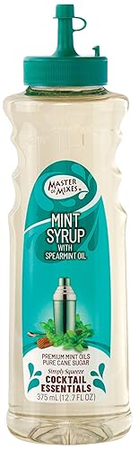 Master of Mixes Cocktail Essentials - Jarabe de menta, botella de 12.7 onzas líquidas, en caja individual