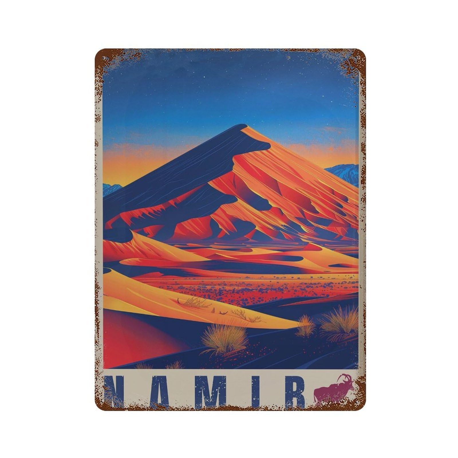 xiaoxiaoshen Namib Desert Travel Namibia Dune (2) Wall Decor Art Metal Tin Poster Modern Home Decor Art Home Bar Shop Decorations Vintage Sign 40x30cm