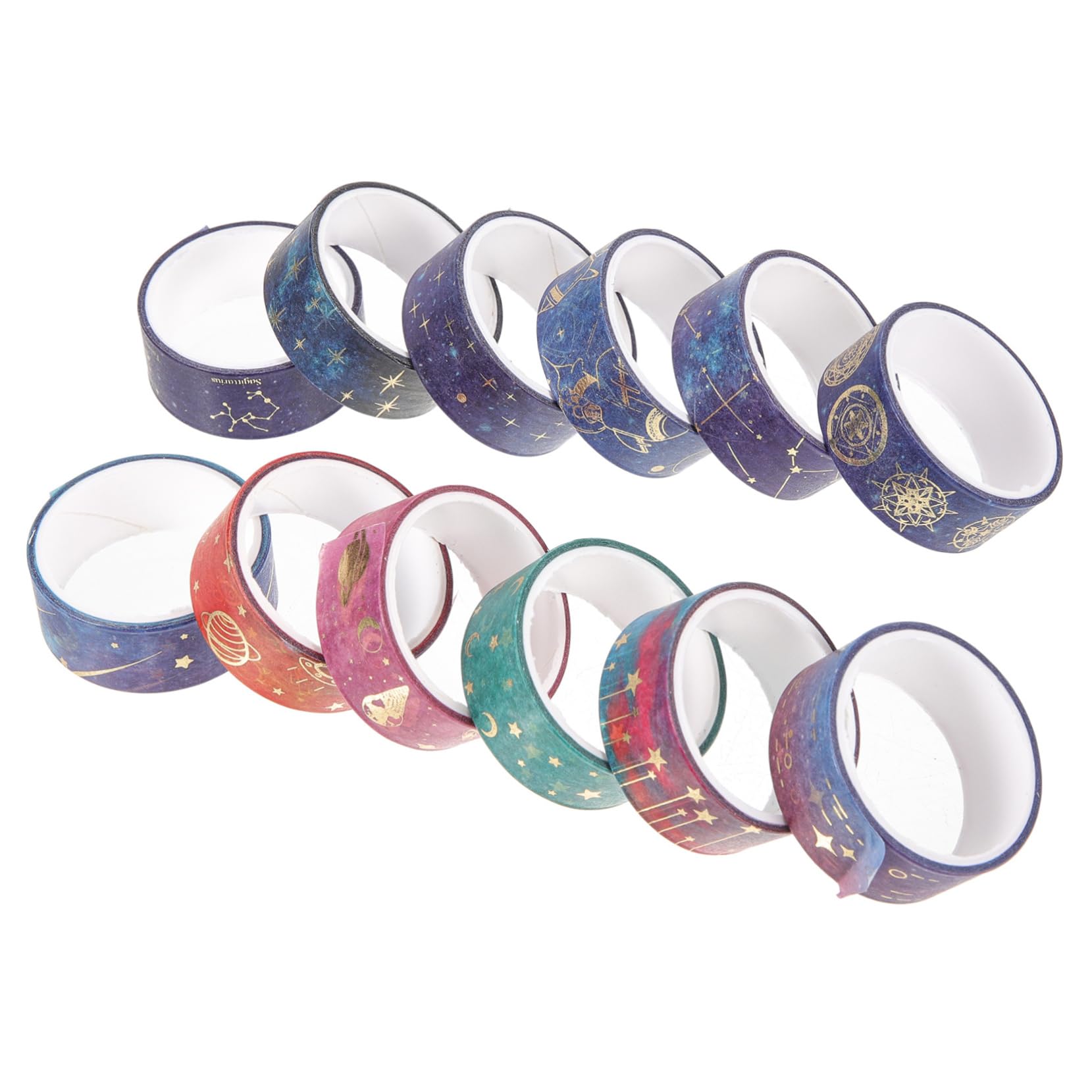 48rotoli Washi Tape Decorativo Adesivo per Scrapbooking e Journaling per Creativi e