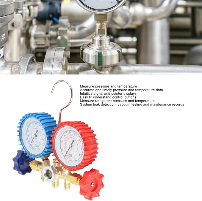 Set de Manifold AC R134A para Sistemas de Refrigeración miniatura 8