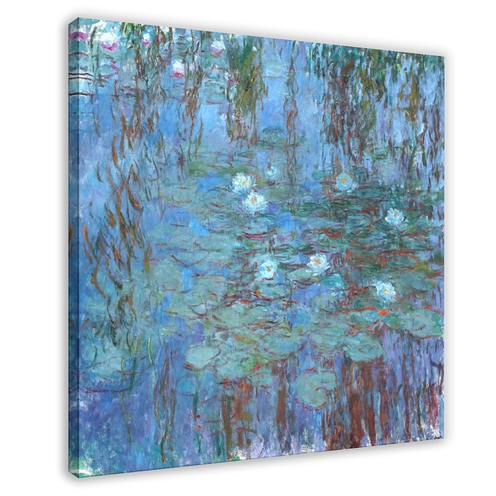 Nénuphars bleus Claude Monet impression sur toile cadre salon