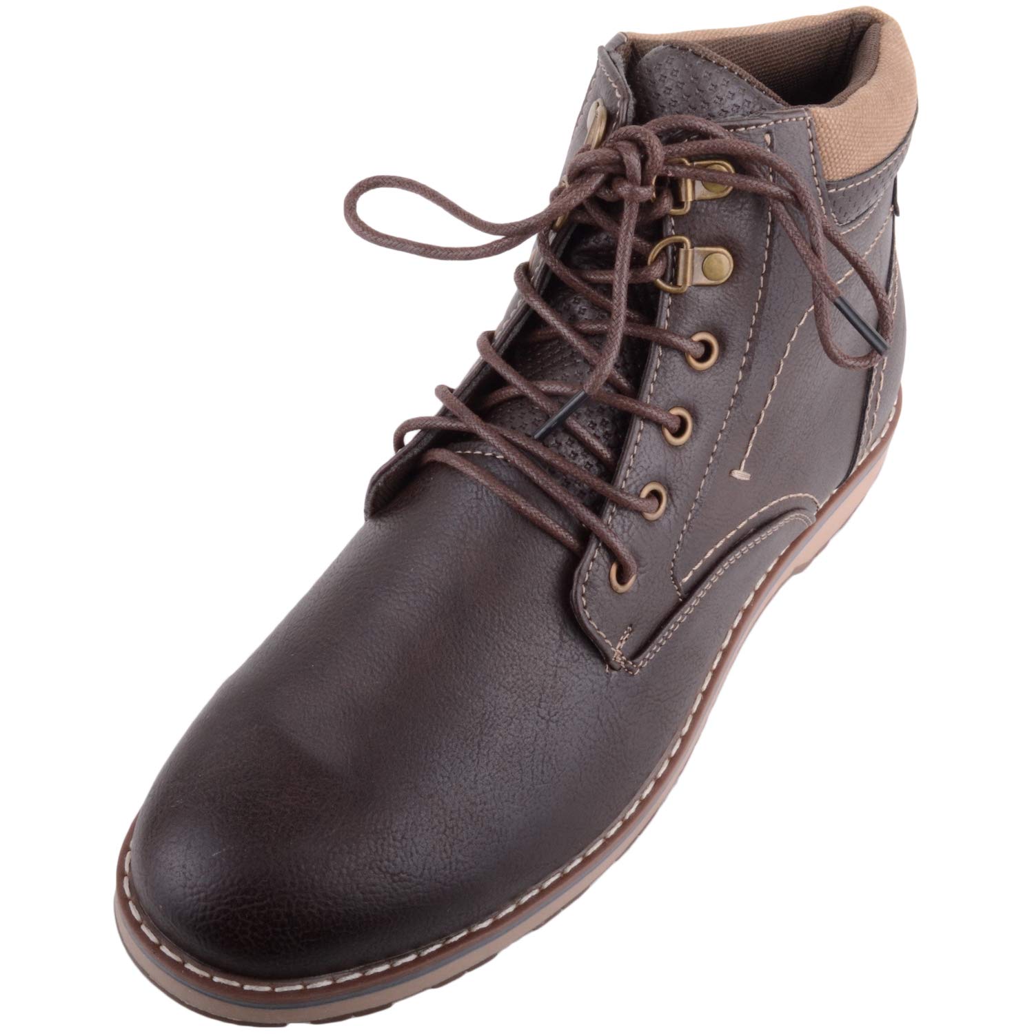 ABSOLUTE FOOTWEARMens Casual Smart Ankle Desert Chelsea Lace Up Boots