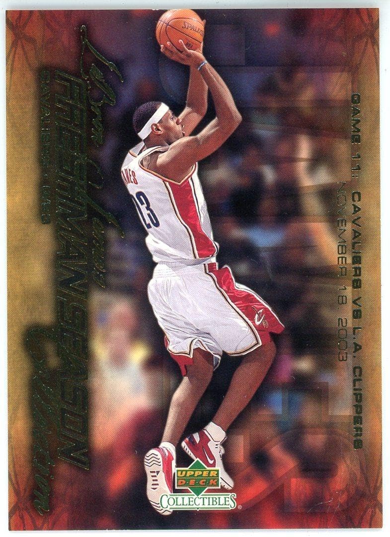 LeBron James 2004 Upper Deck Freshman Season Collection Card #11 - Unsigned Basketball Cards