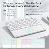 Wireless Bluetooth Keyboard,Smart Wireless Keyboard with Touchpad 7 Colors Backlit Compatible with Windows/Android/iOS, Stable Connection Wireless Mini Keyboard for iPhone,Smartphone,Laptop,Tablet