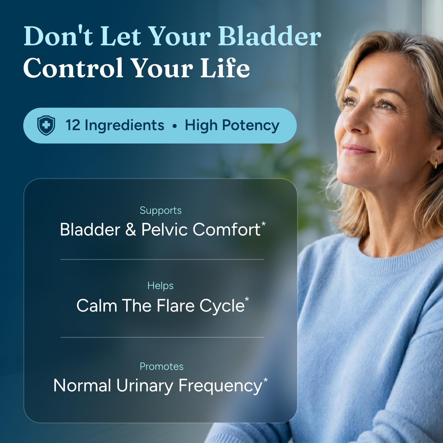 Bladder & Pelvic Discomfort Formula (High Potency) - Supports Less Flares & Urgency* - Premium Bladder Support for Women & Men - USA Manufactured & Third-Party Tested - 180 Capsules — Amazon image 2