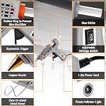 Hot Glue Gun Full Size: DEKOPRO 60/100Watt Dual Temp Hot Glue Gun Kit with 25 Glue Sticks, Organize Storage Case, Heavy Duty Heat Glue Gun Tool Set for Home Repair, Art & Crafts, DIY