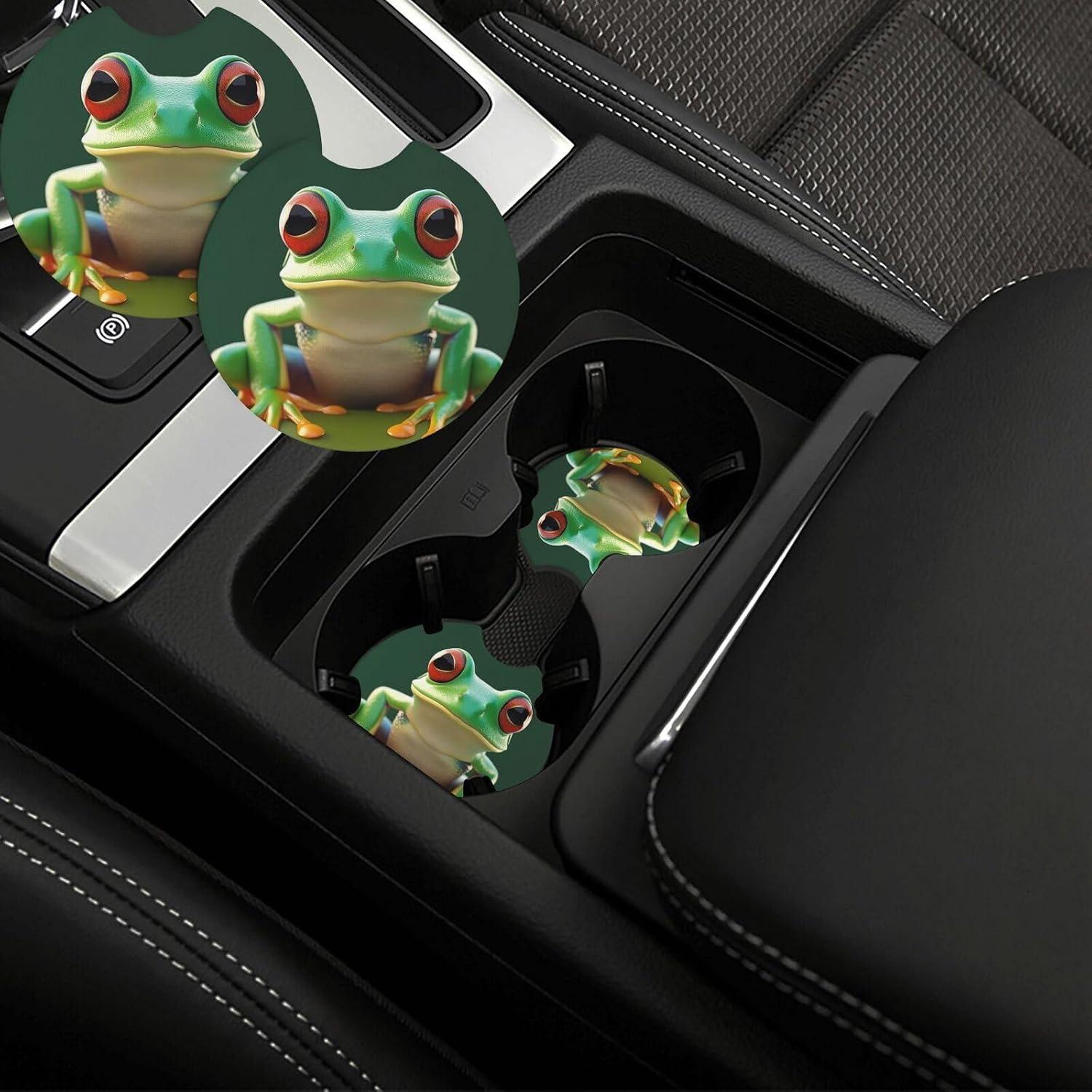 Car Cup Coasters 2-Pack Waterproof Drink Coaster for Vehicle Cup Holders