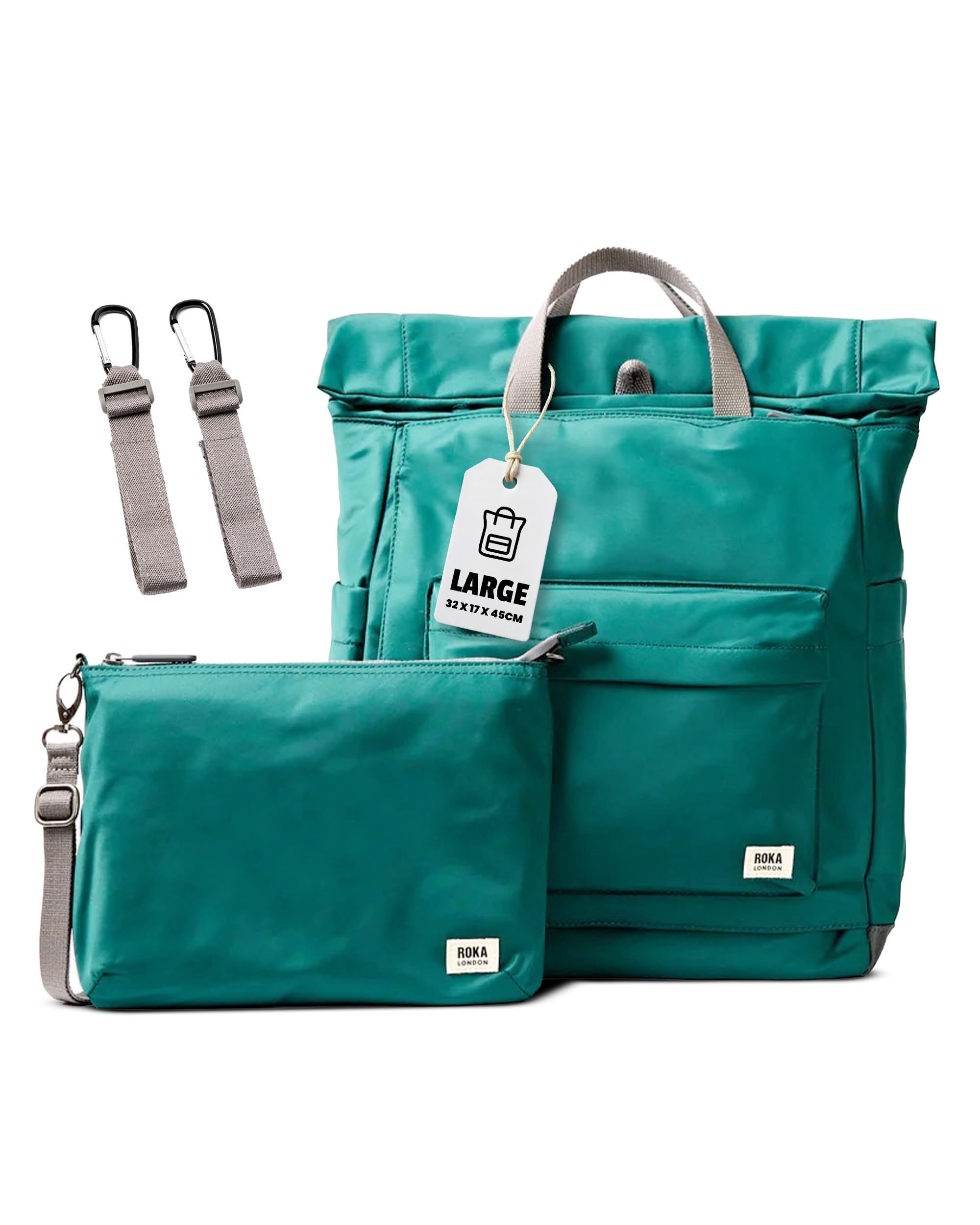 ROKA London The Primrose Baby Changing Backpack Bag, Teal