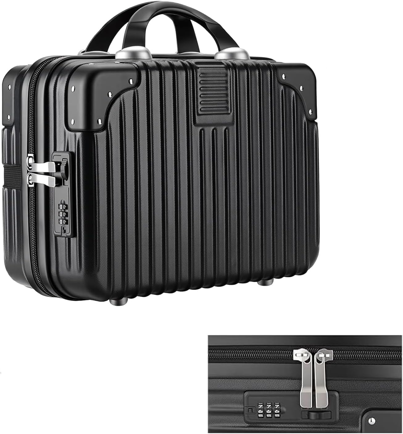 Adult Game Toy Storage Organizer Case, with Lock,Case for Women and Men Lock Box Toy Travel Bag Game Locking Storage Include storage bag Safe and private, Suitable for home, travel (Black,Classic)