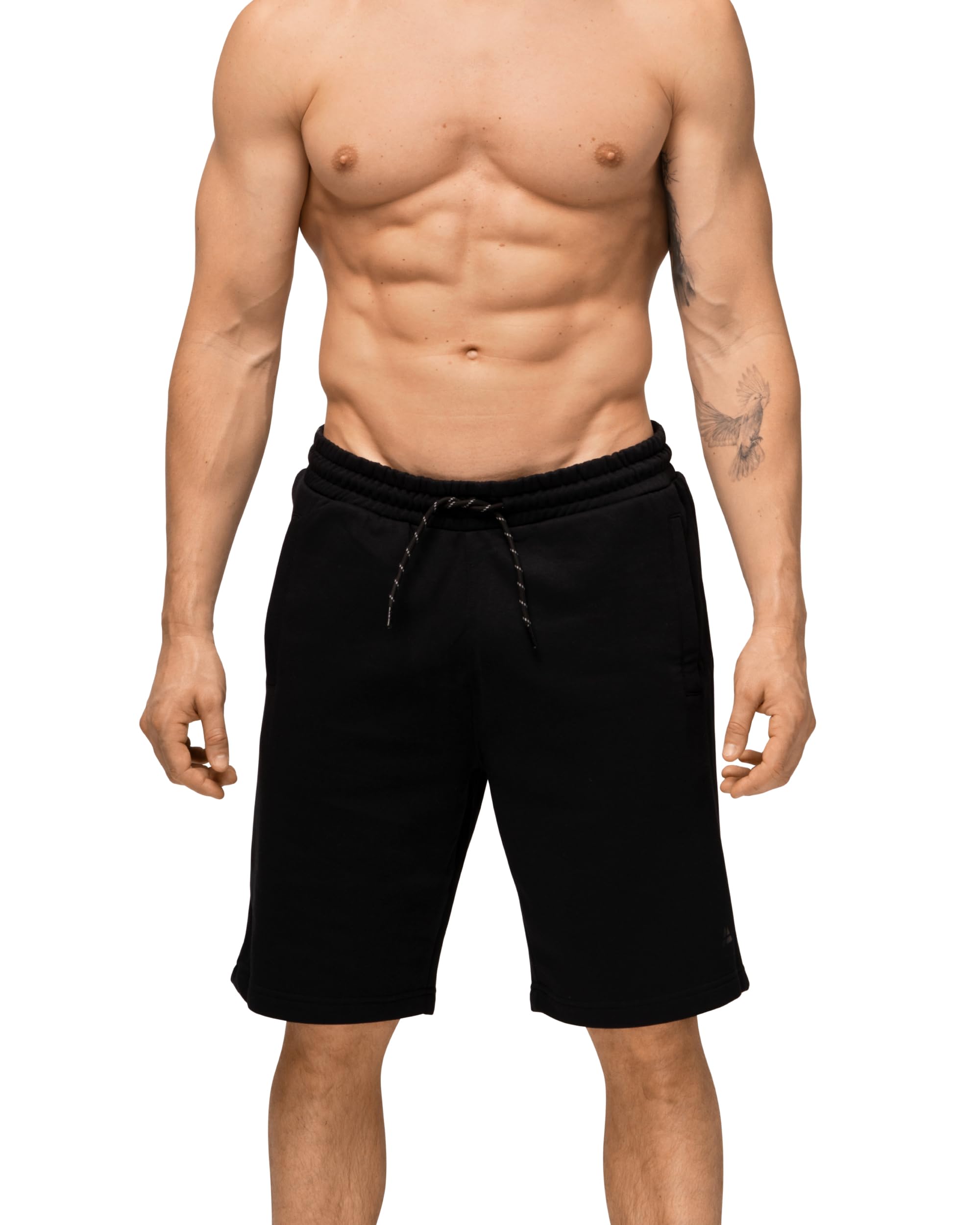 DANISH ENDURANCE Pantalones Cortos de Chándal Verano para Hombre, Shorts Deportivos con Bolsillos