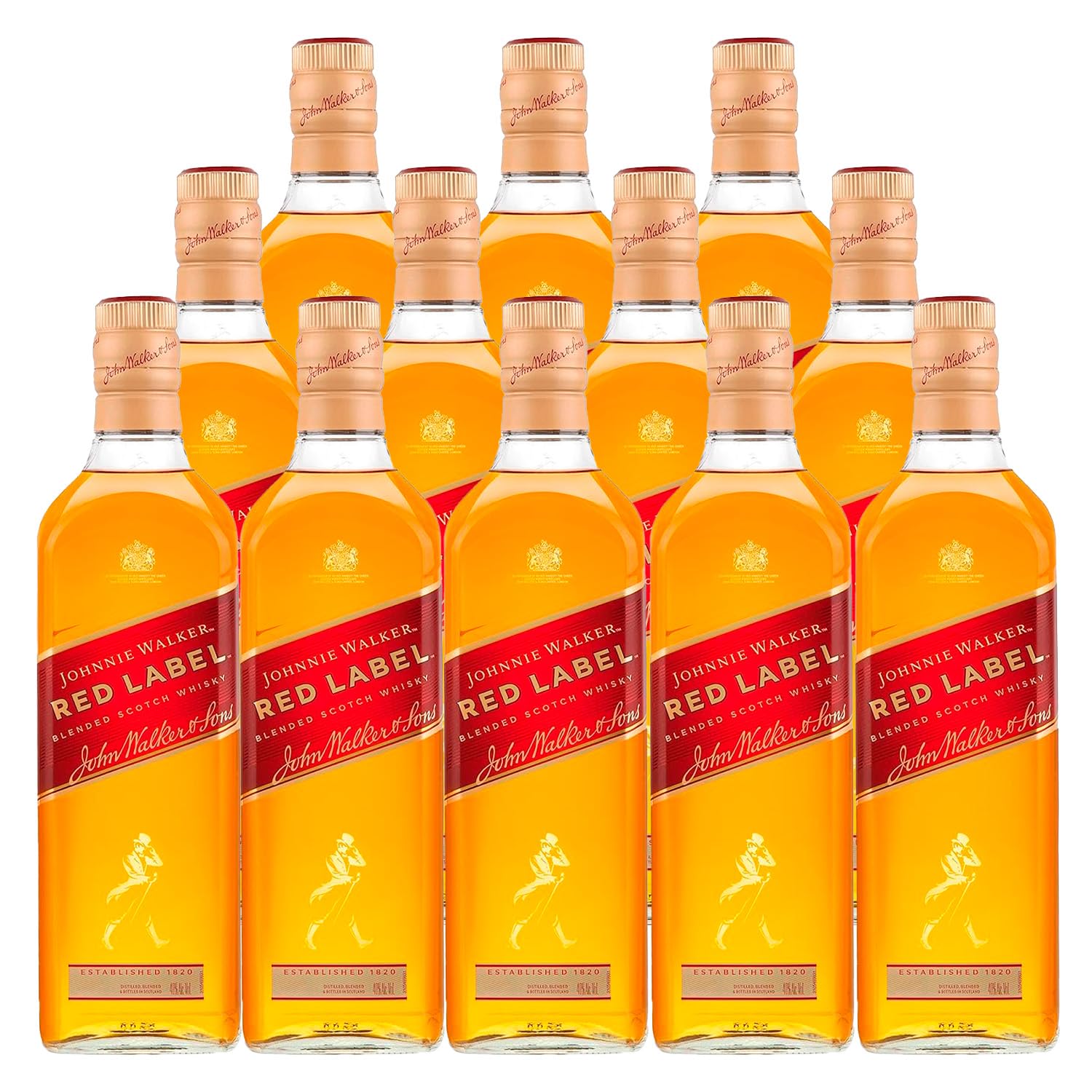 Whisky Johnnie Walker Red Label 750ml 12 Unidades | Amazon.com.br