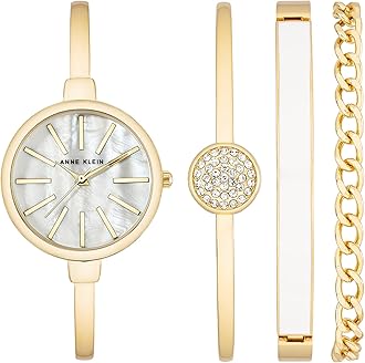 Women's Bangle Watch and Bracelet Set