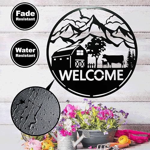 Miniatura 3 de UZPDWK Decoración de pared de metal, silueta colgante de pared, placa de decoración de metal para dormitorio, sala de estar, decoración interior y