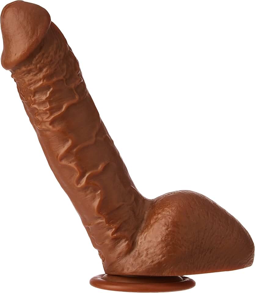 another view of the brown dildo