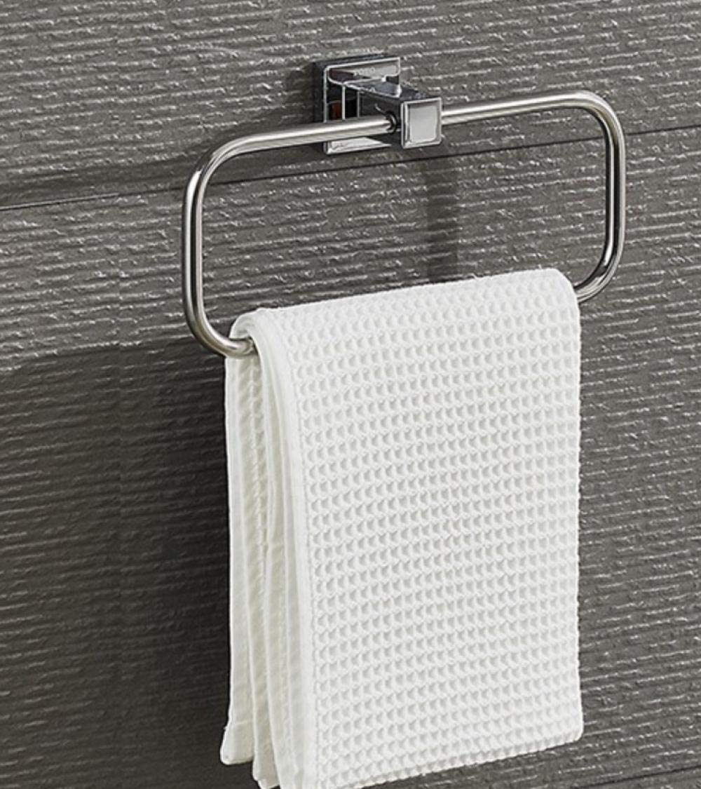 ETomey Anillo de Toalla montado en la Pared, Anillo de Toalla de baño, Toallero Toallero de baño Estante de baño Hardware Colgante Anillo de Toalla Cuadrado