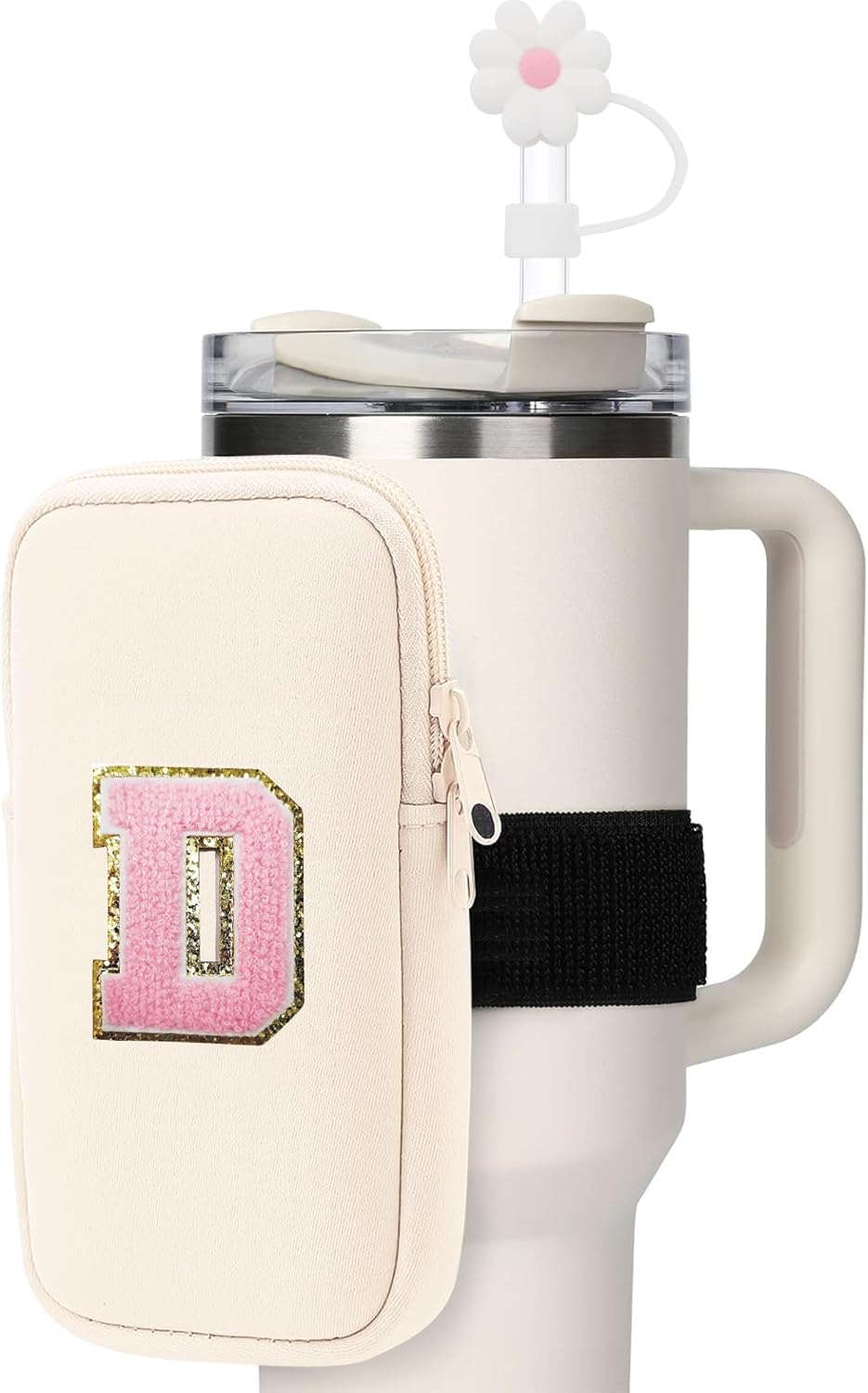 Stanley Accessories - Bolsa para botella de agua de 40 onzas para Stanley, monograma personalizado de Stanley compatible con Stanley de 40 onzas, 30