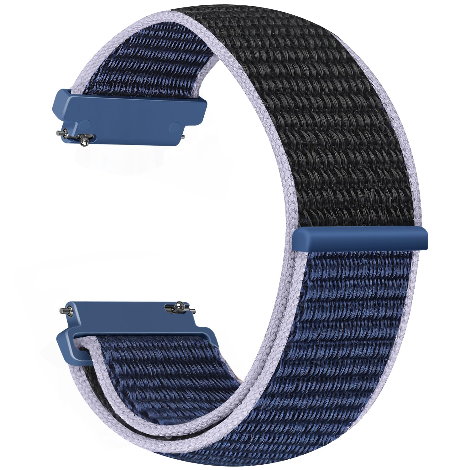 Vodtian 20mm Nylon Armband Kompatibel mit Samsung Galaxy Watch 7/6/5/4/FE 40mm 44mm/Galaxy Watch 5 Pro 45mm/ 6 Classic/ 4 Classic/Active 2/Garmin vivoactive 6/5,Uhrenarmband für Damen Herre