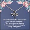 TGBJE Dragonfly Necklace Dragonfly Spirit Animal Gift for Women Daughter Dragonfly Charm Jewelry