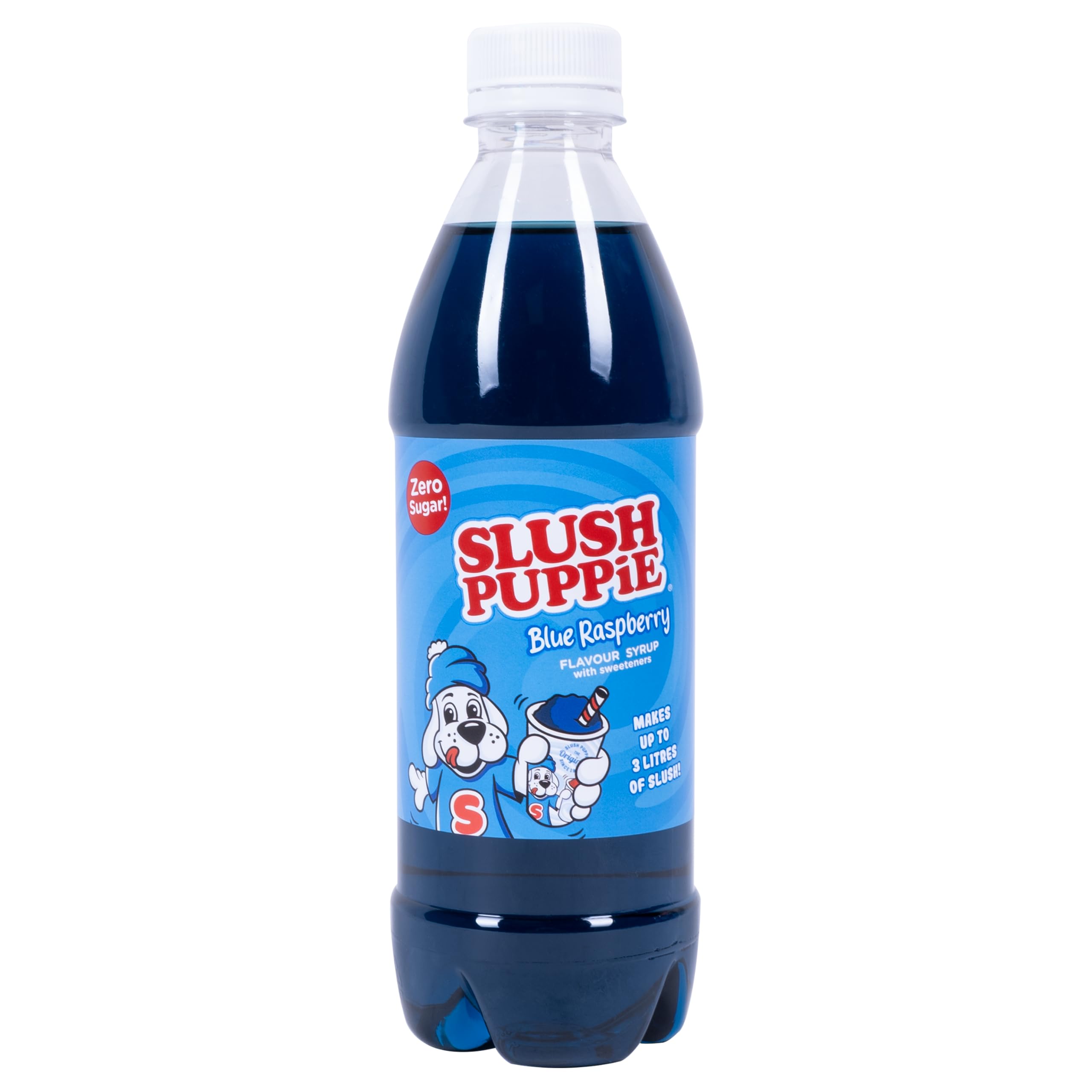 Blue Raspberry SLUSH PUPPiE Syrup ZERO Sugar 500ml Of Iconic Blue Blue Raspberry SLUSH PUPPiE Syrup ZERO Sugar 500ml Of Iconic Blue