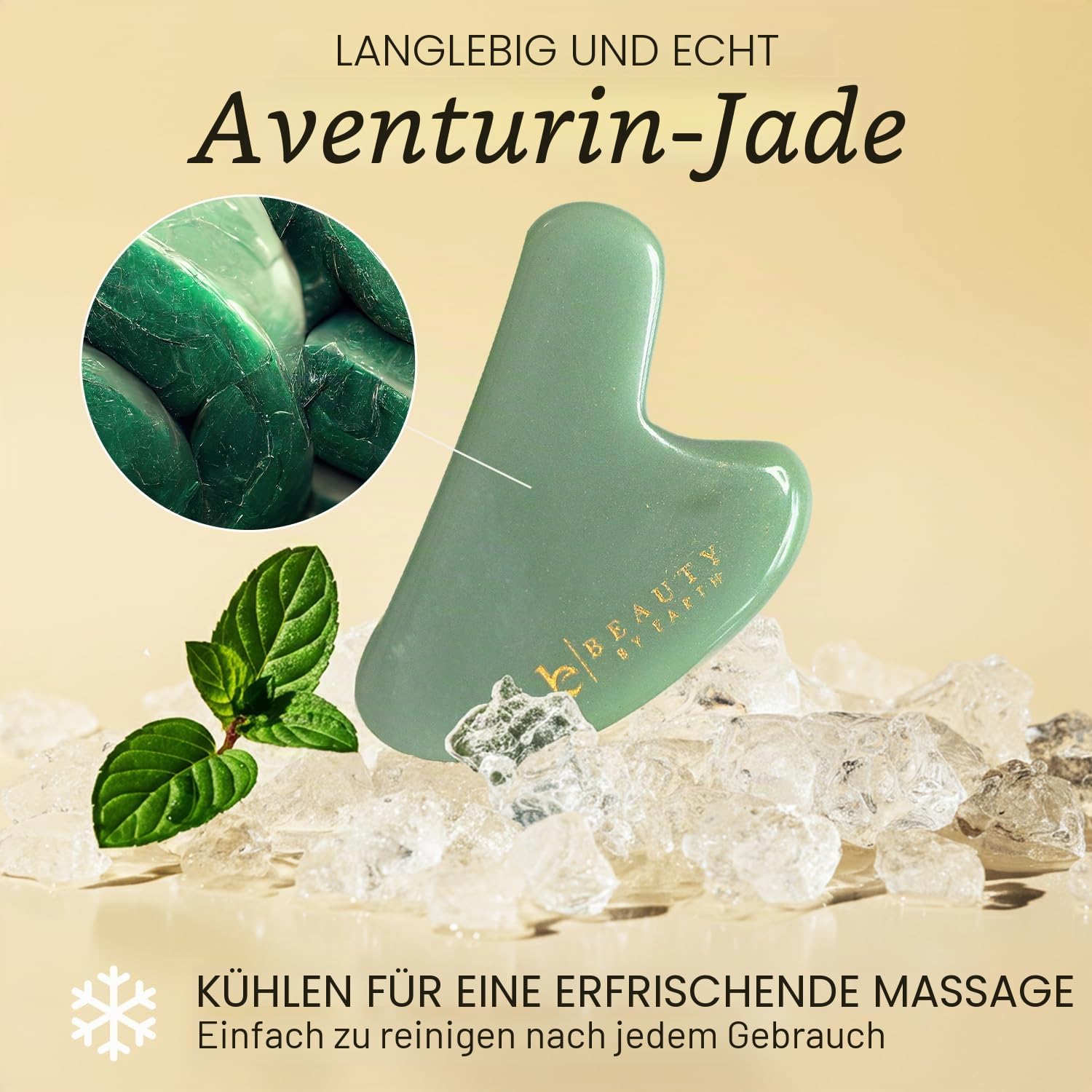 Sponsored Ad - Gua Sha Tool - Jade Stone Guasha Scraping Massage Tool, Facial Massage for Lymphatic Drainage for Face, Eye.