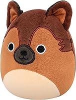 Vista 2 de Squishmallows Mario The German Shepard original de 5 pulgadas – Peluche oficial de Jazwares (pequeño)