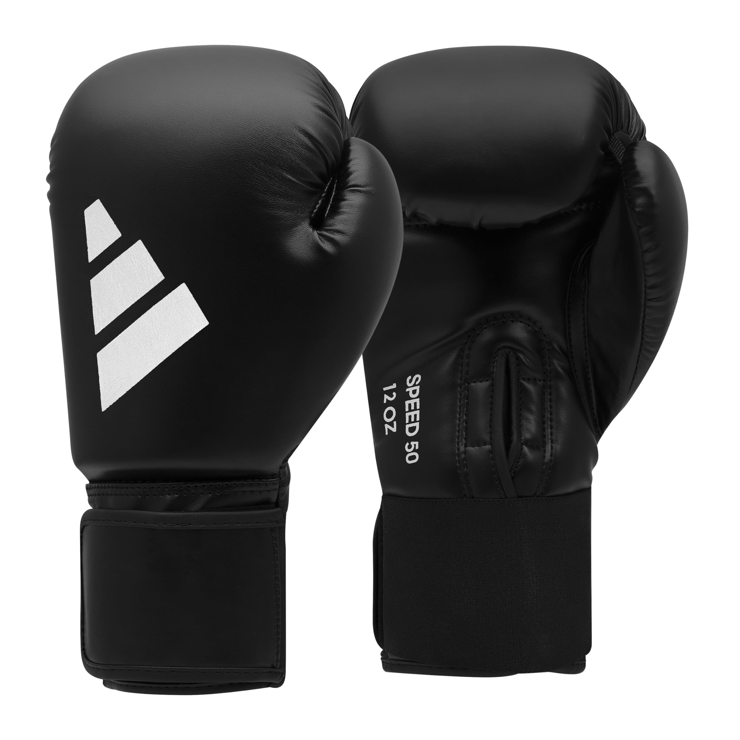 Adidas Speed 50 Boxing Gloves for Men, Women & Kids Intermediate Level PU Training Gloves Perfect for Fitness Classes, Boxing Bag Workouts, and Sparring