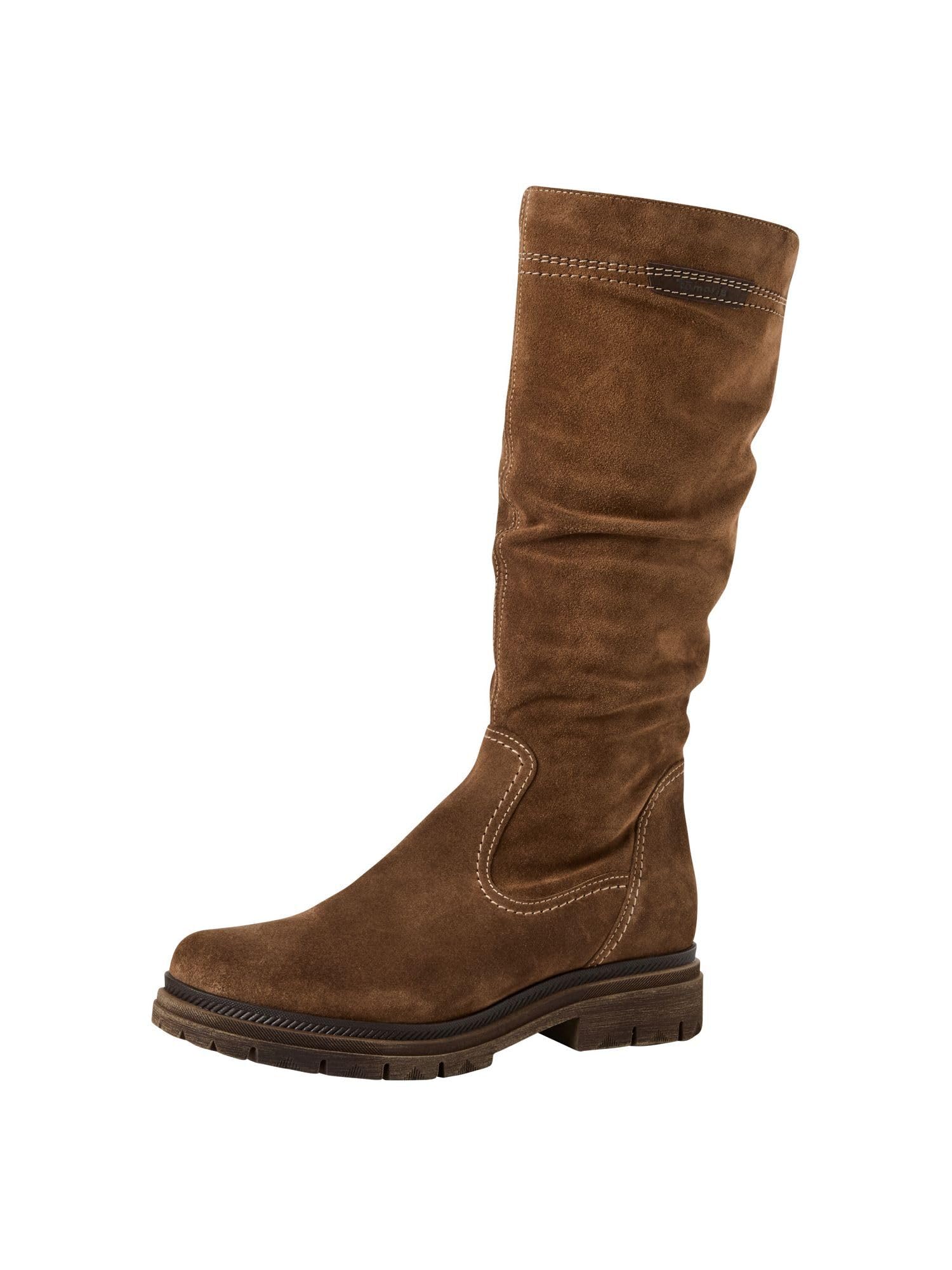 Tamaris Women's Flat Boots, brown, 6.5 UK