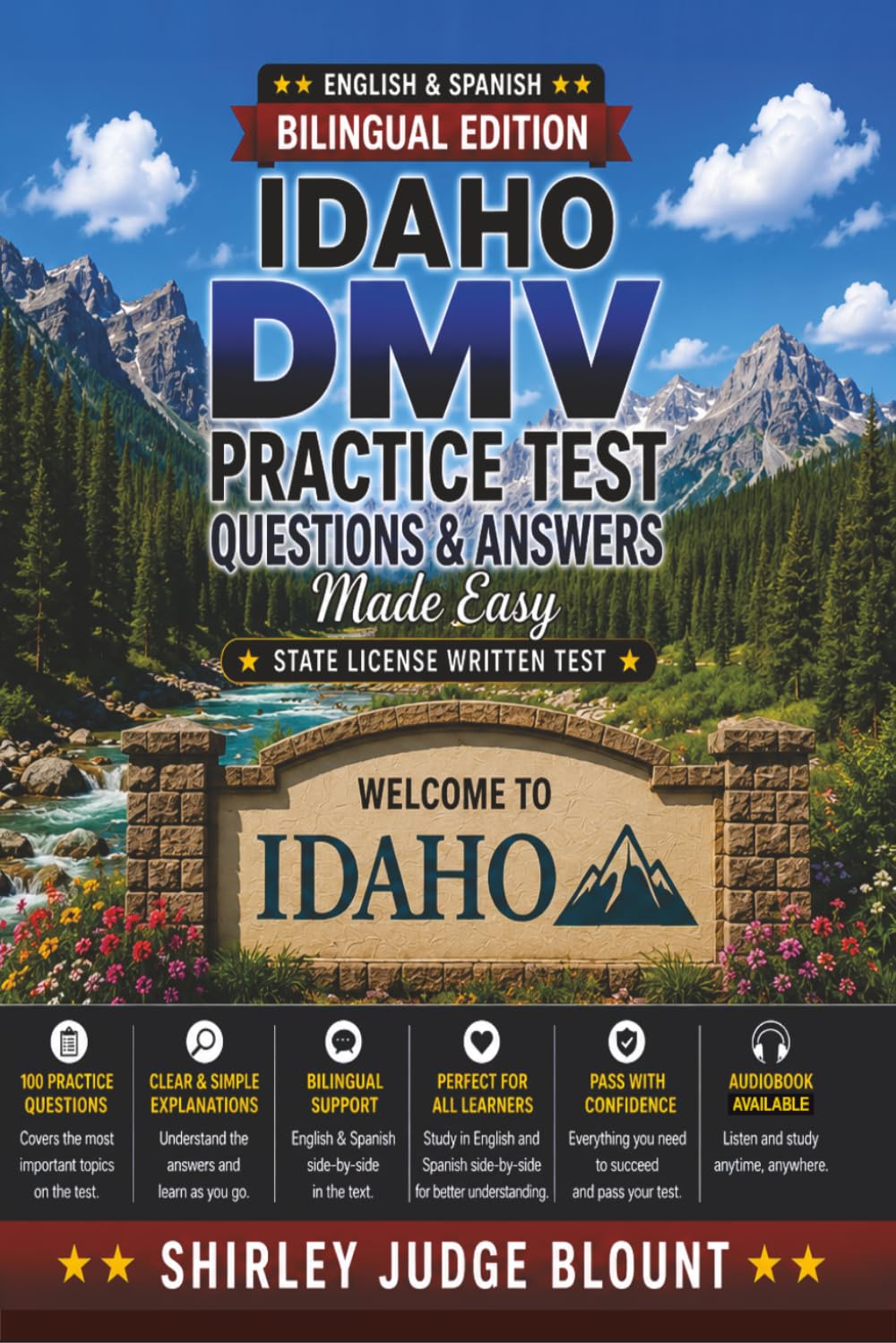 Idaho DMV English Test Made Easy™: Driver’s License Written Test Study Guide with Practice Questions | English & Spanish Edition