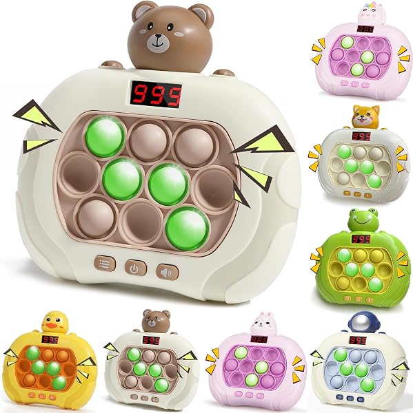 TENGEE Push Pop Game Electric 【Latest 5th Generation Genuine Product】 Educational Toy for Boys and Girls Birthday Present for Ages 5, 6, 7, Elementary School Students Toy Popular Quick Press Screen - 1