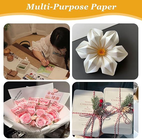 3 Rolls Drawing Paper Roll – White Arts Paper Roll 44cm x 3m for Easel, Arts Craft, Painting, Sketching, Bulletin Board, Wall Art, Gift Wrapping, Poster Making and Creative Projects