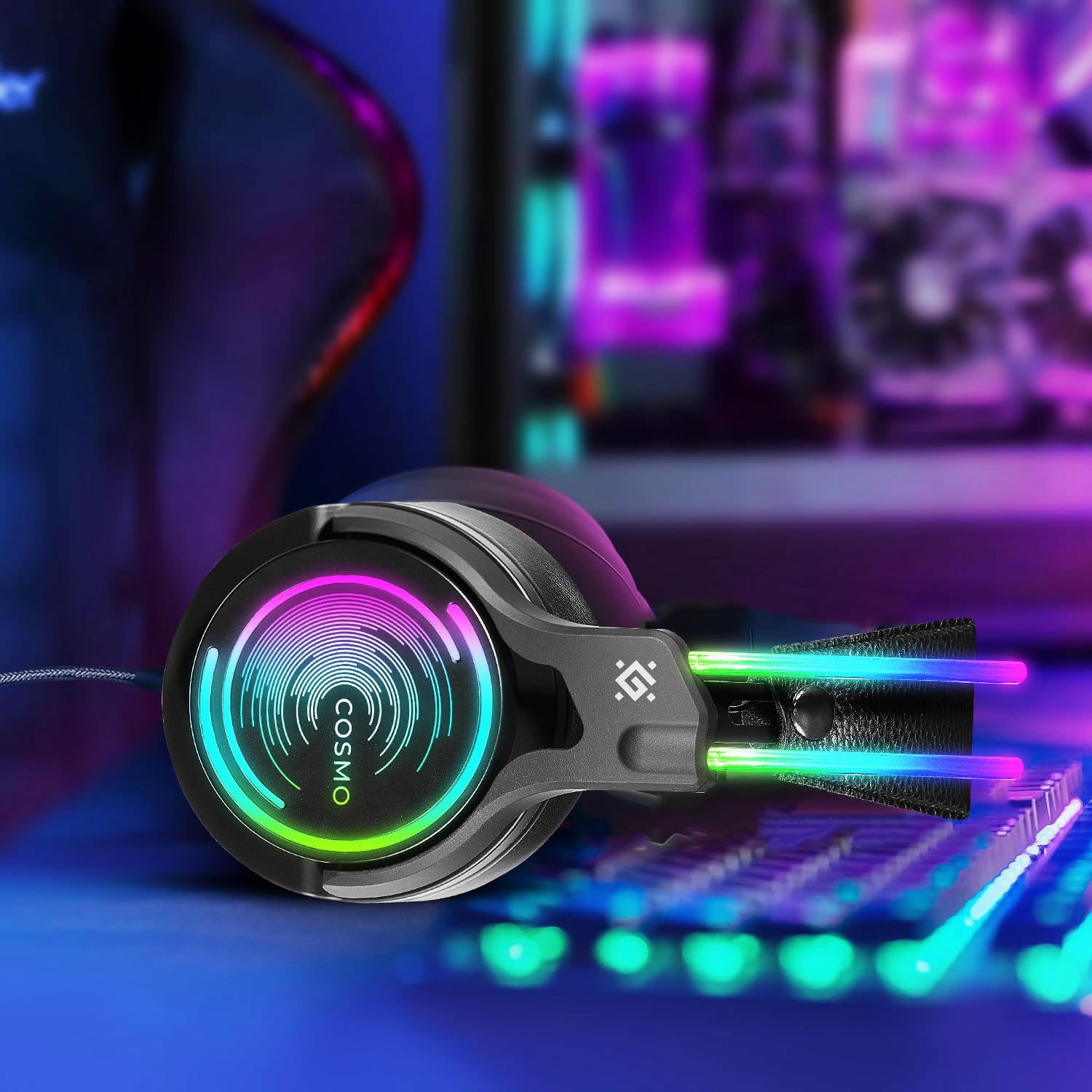 Defender AURICULARES GAMING COSMO PRO VIRTUAL 7.1, RGB, 2,1 M
