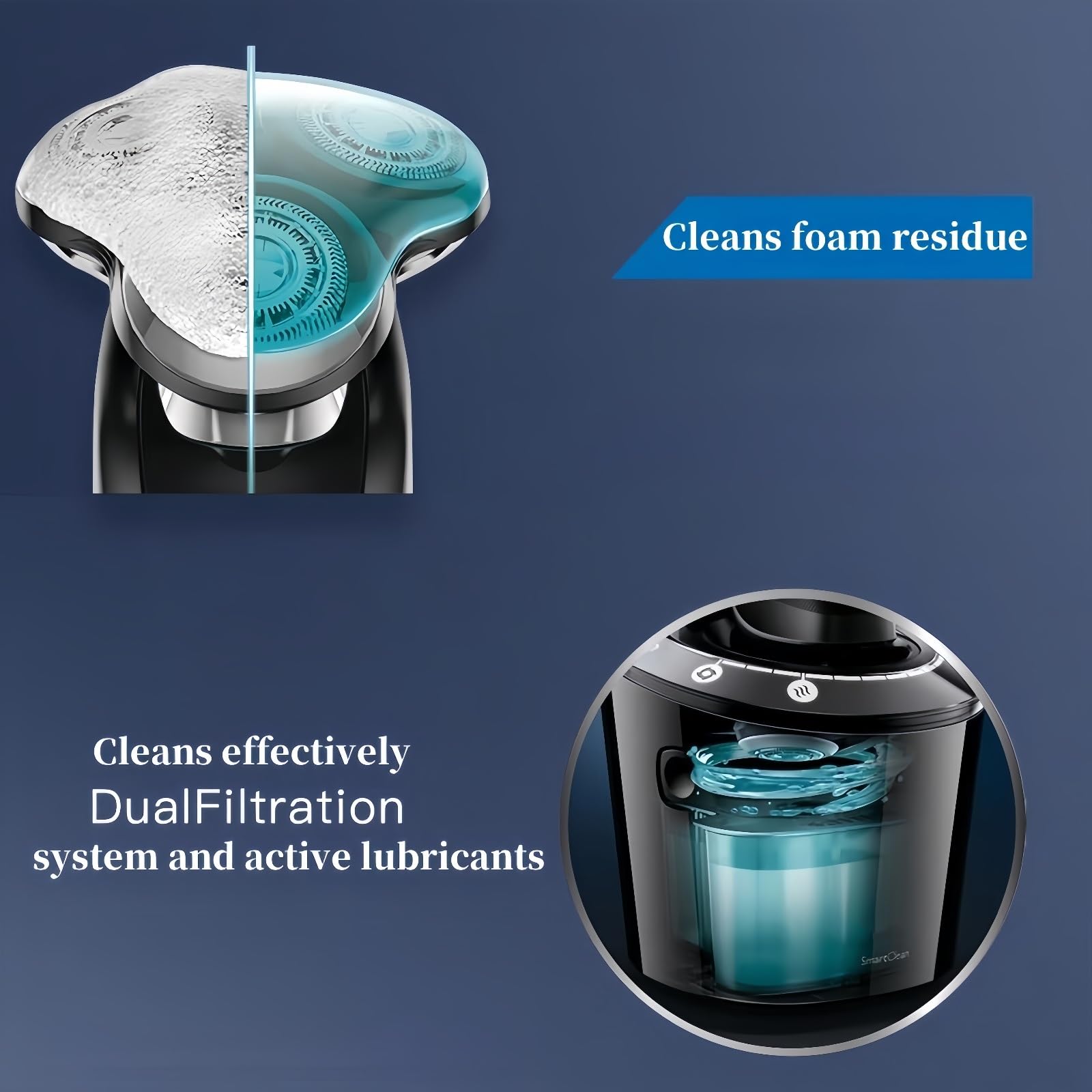Compatible For Philips. Cartouches De Recharge Clean & Renew JC301, Nettoie Votre Rasoir Pour Une Hygiène Optimale, Élimine Les Particules Résiduelles De Cheveux Et De Peau, Liquide De Nettoyage Du Ra