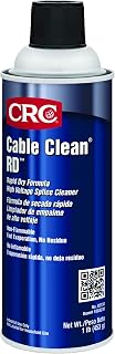 CRC Cable Clean RD High Voltage Cleaner 02150 – [Pack of 12] 16 Wt Oz., Aerosol Cleaner for Cable Splicing and Terminating