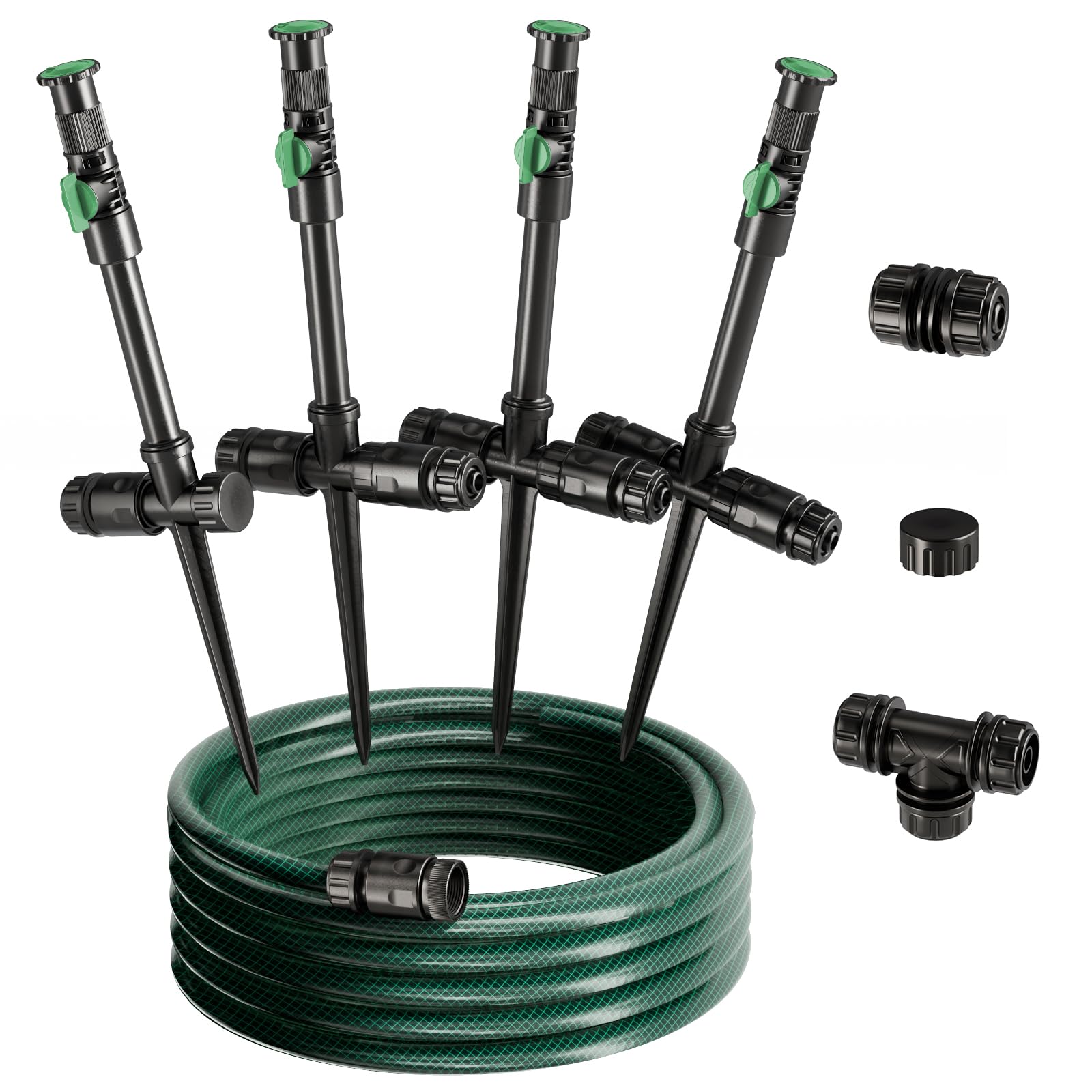 Multi-Adjustable Above Ground DIY Irrigation Sprinkler System