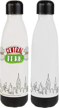 FRIENDS Water Bottle Central Perk Logo Screw On Lid 600ml Drinks Bottle