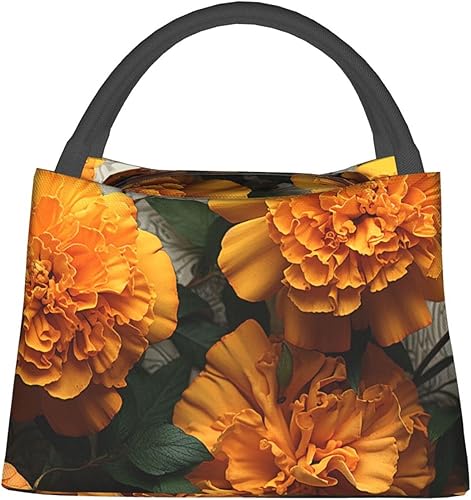 Miniatura 7 de NONHAI Bolsa de almuerzo aislada para mujeres y hombres, reutilizable, caléndula para el almuerzo, bolsa enfriadora para trabajo de oficina