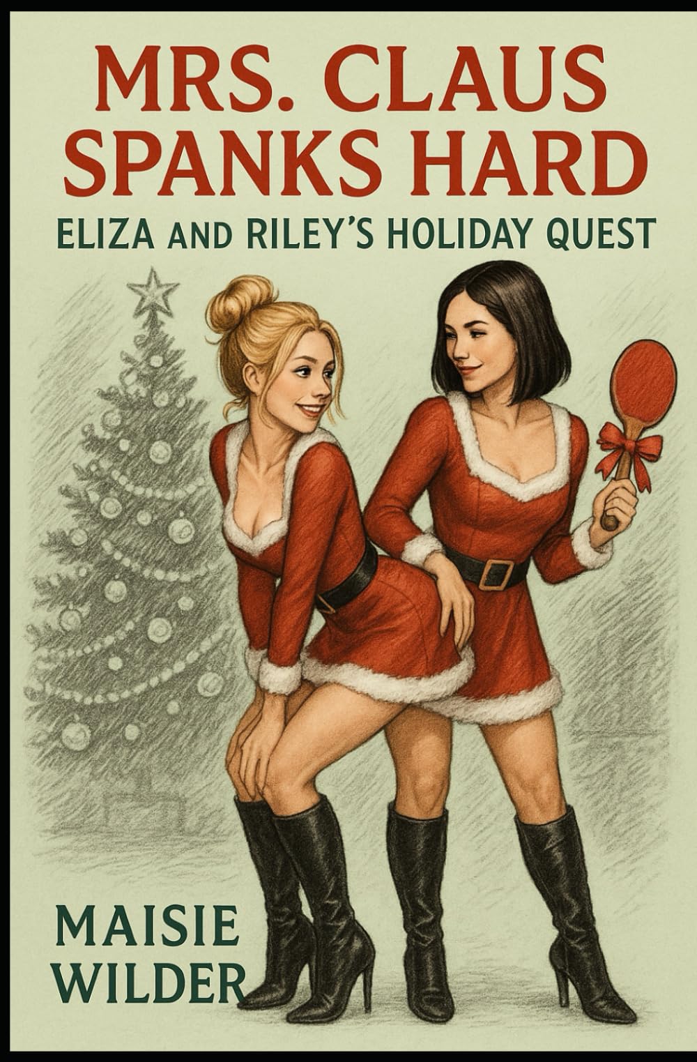 Mrs. Claus Spanks Hard: Eliza and Riley’s Holiday Quest