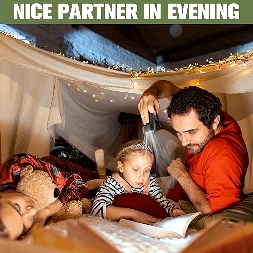 Miniatura 6 de Leelosp Linterna de manivela de mano de 9 piezas, linterna solar para emergencias, dínamo, luz LED de supervivencia recargable para deportes al aire