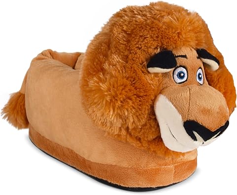 HAPPYFEET SLIPPERS DreamWorks Slippers for Adults and Kids, Cozy and Comfortable, Sturdy Rubber Soles, Thick 1-Inch Memory Foam Footbed Slippers, As Seen on Shark Tank - Alex Small