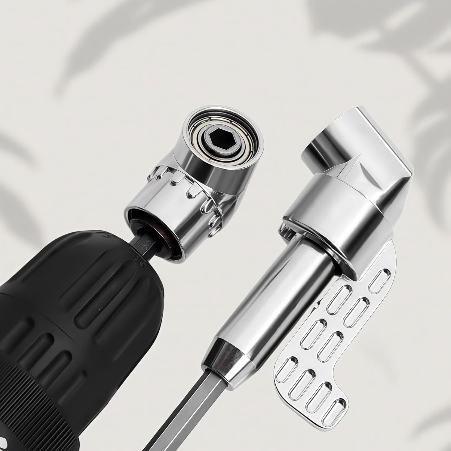 105 Degree Upgrade Right Angle Drill Adapter, Multi-function Bend Screwdriver Bit, Angle Extension Bit Kit, 1/4" Hex Shank Driver for Household Work