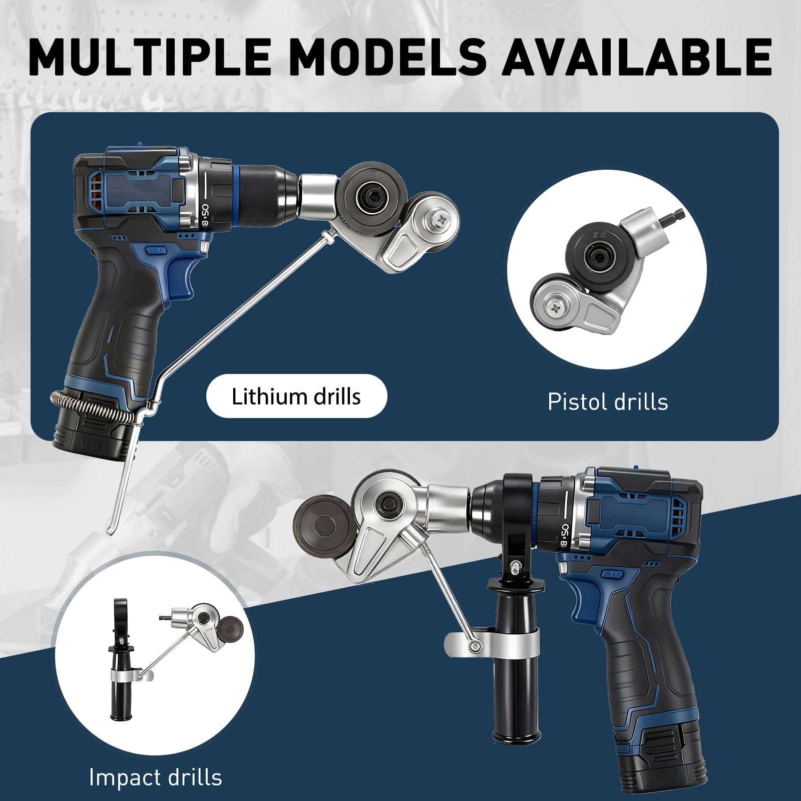 Metal Nibbler Drill Attachment - Cut Sheet Metal Easily -5
