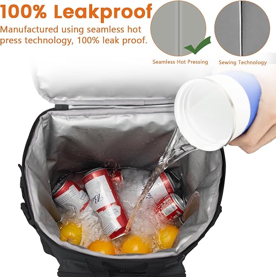 Hp hope Cool Backpack 35L Insulated Cooler Picnic Bag Warming Box Cool Large Men and Women for Camping Beach Outdoor Travel Family BBQ